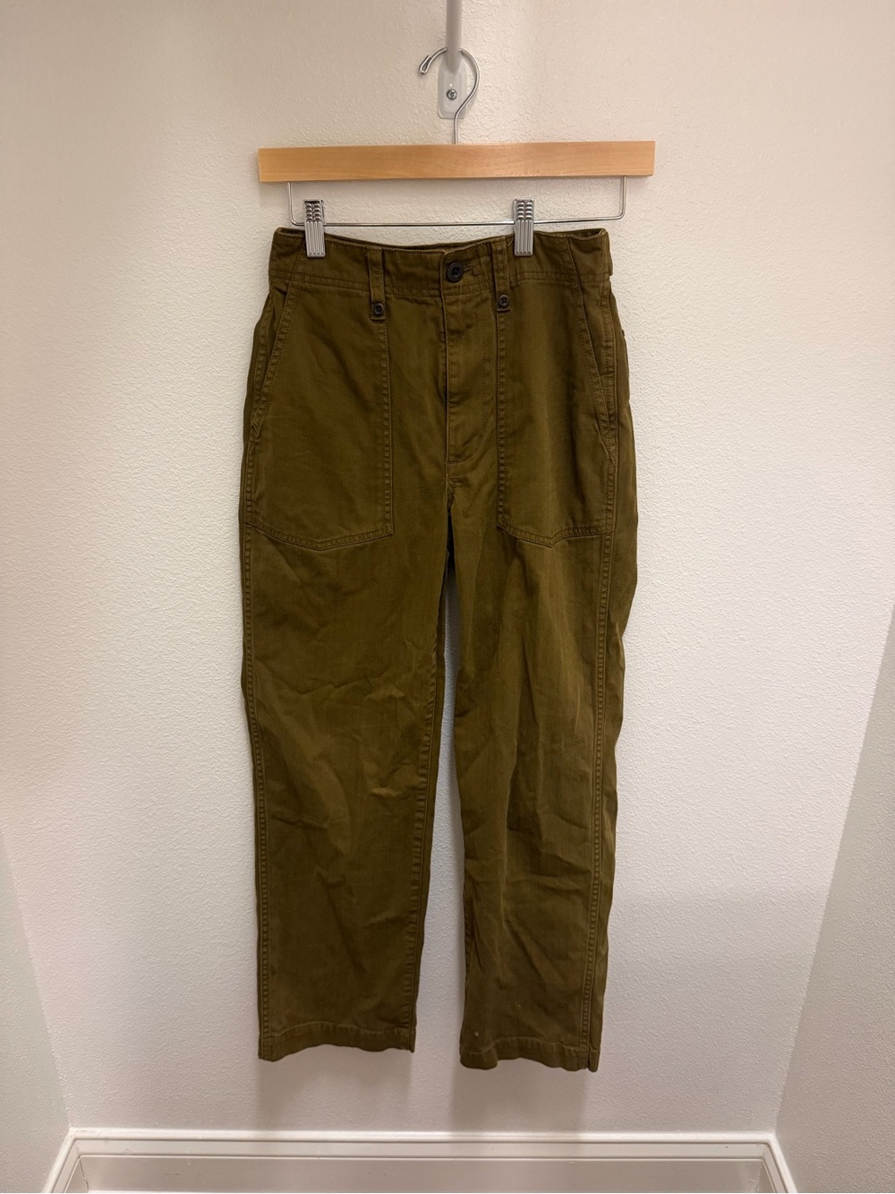 Madewell  Olive Casual Straight jeans